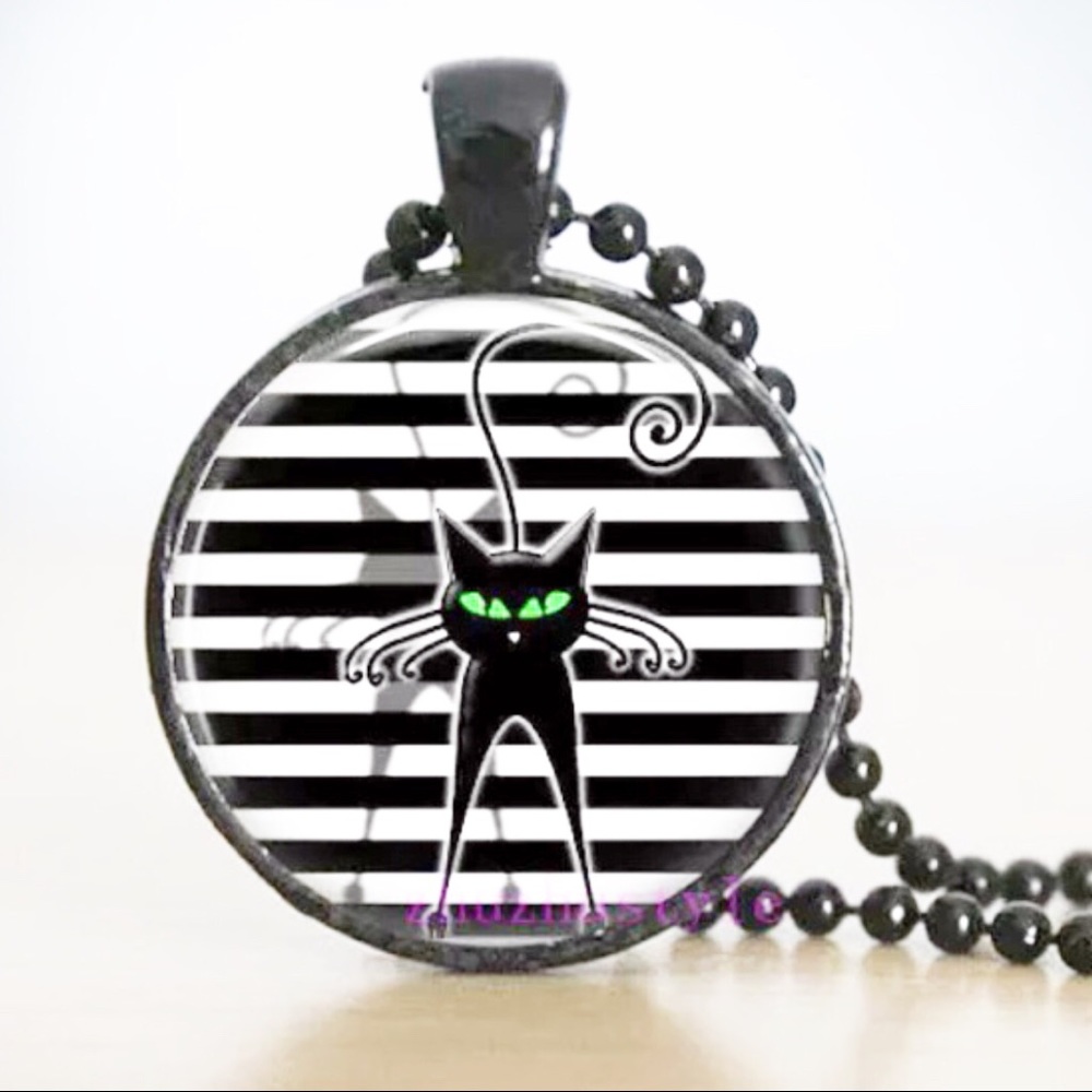 Cute Cat Cabochon New Black - Picture 5 of 5